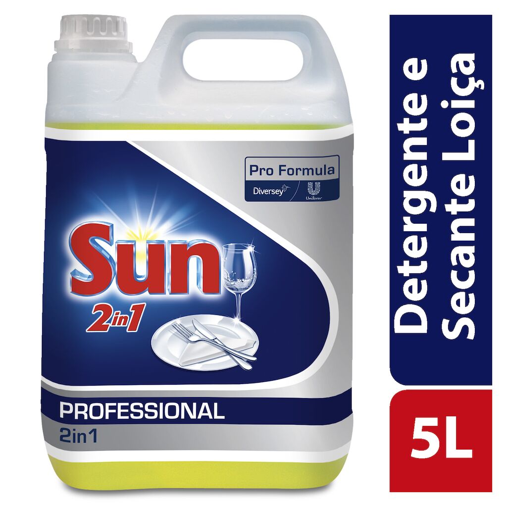 Sun PF 2in1 Detergente e Secante 2x5L - Detergente e secante para máquina de lavar loiça num único produto